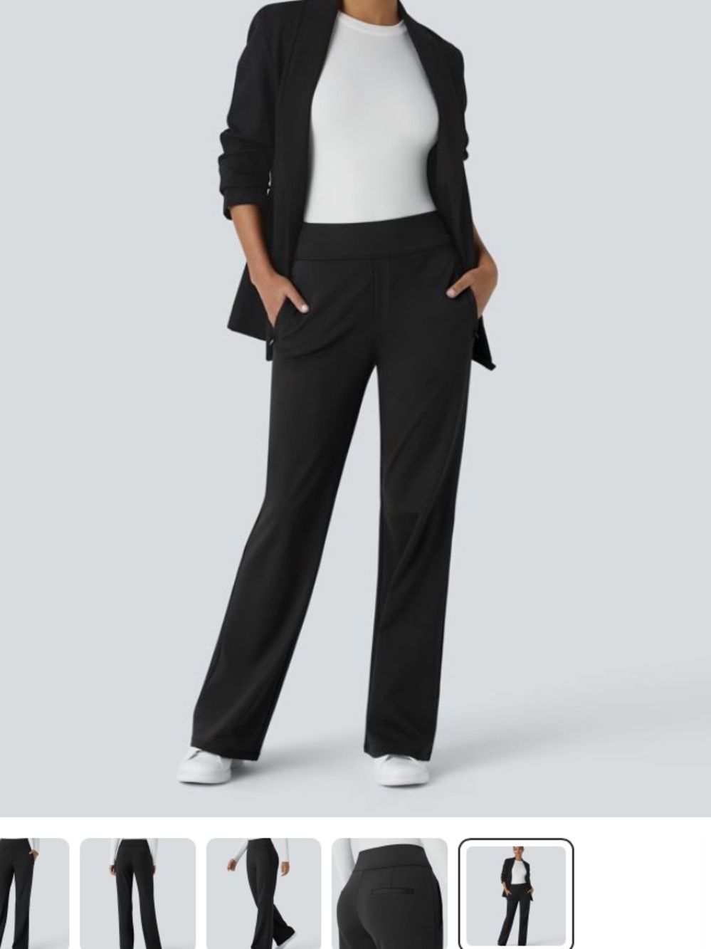 SMALL    HALARA FLEX MIDRISE ZIPPER POCKET FLARE PANTS